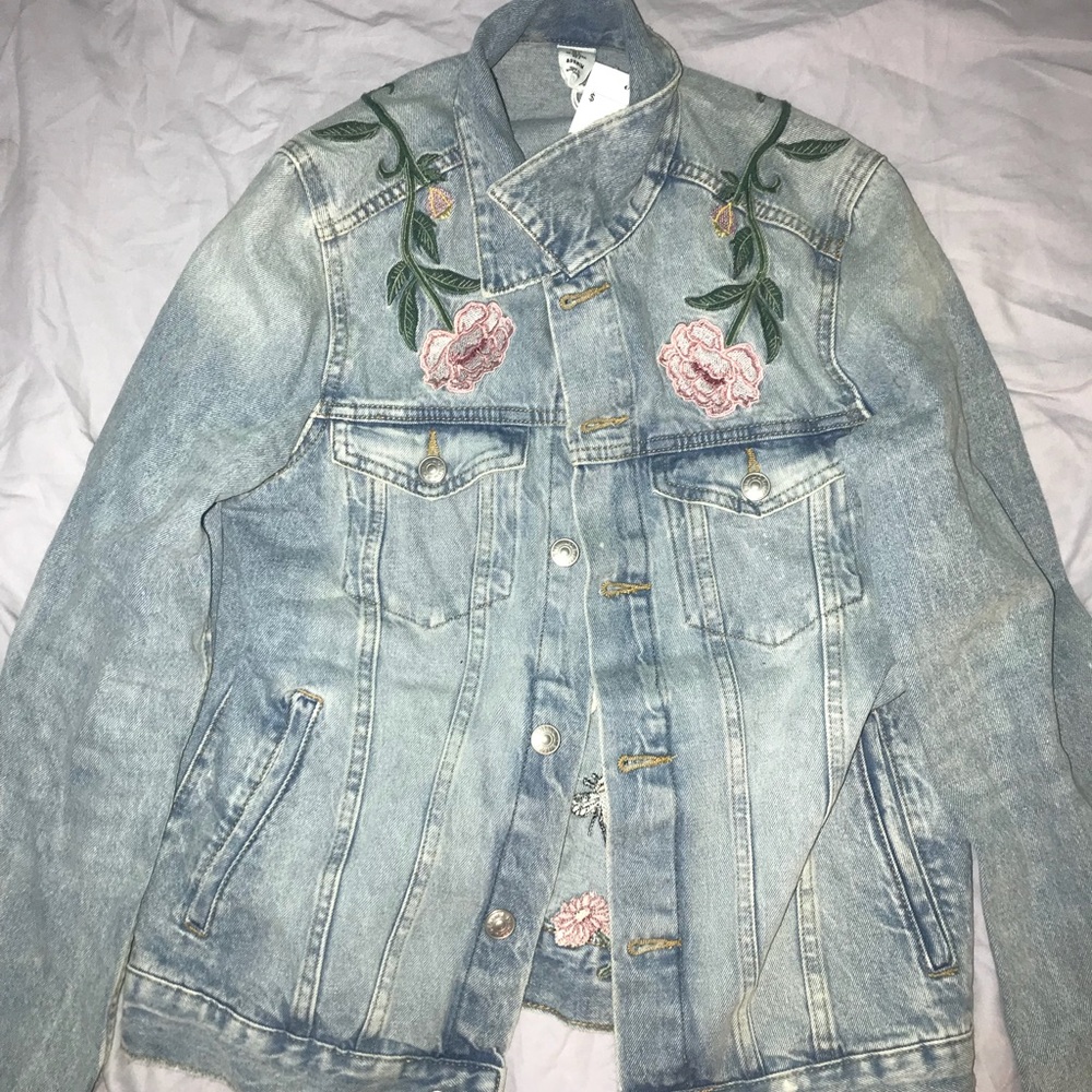Jean embroidered jacket